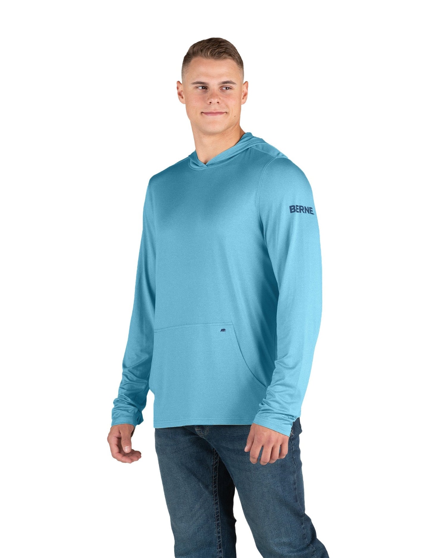 Berne Long Sleeve Hooded UPF Sun Shirt