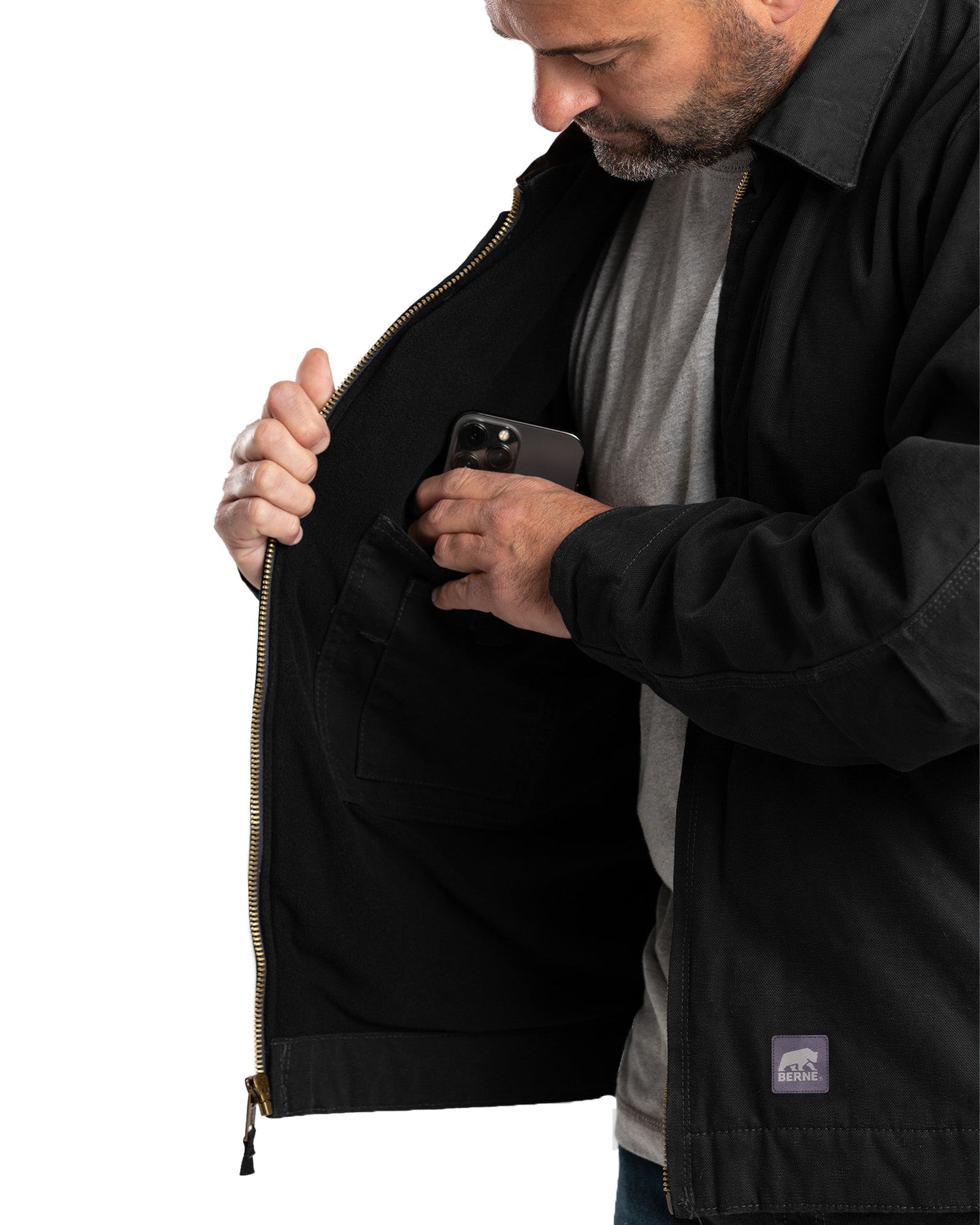Berne Highland Washed Gasoline Jacket