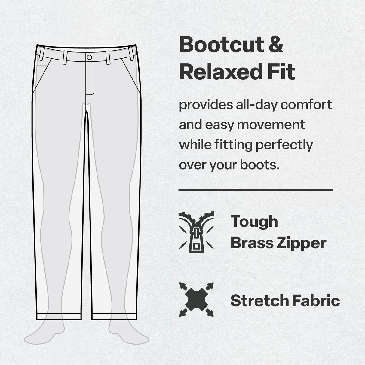 Berne Highland Flex Relaxed Fit Bootcut Jean