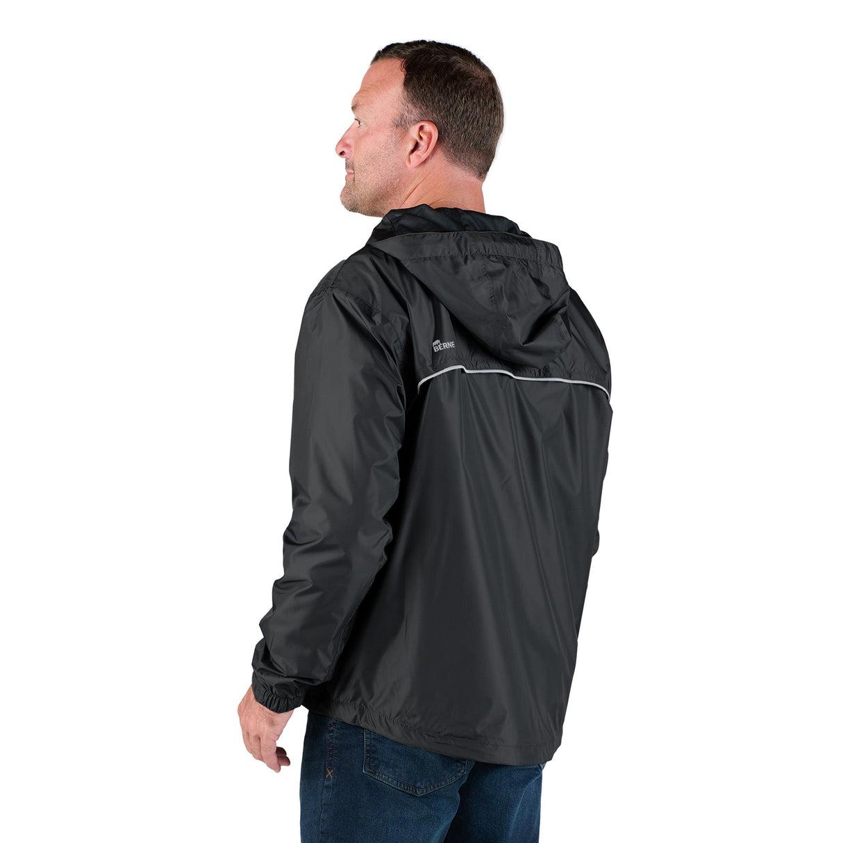 Berne Coastline Lightweight Hooded Rain Jacket