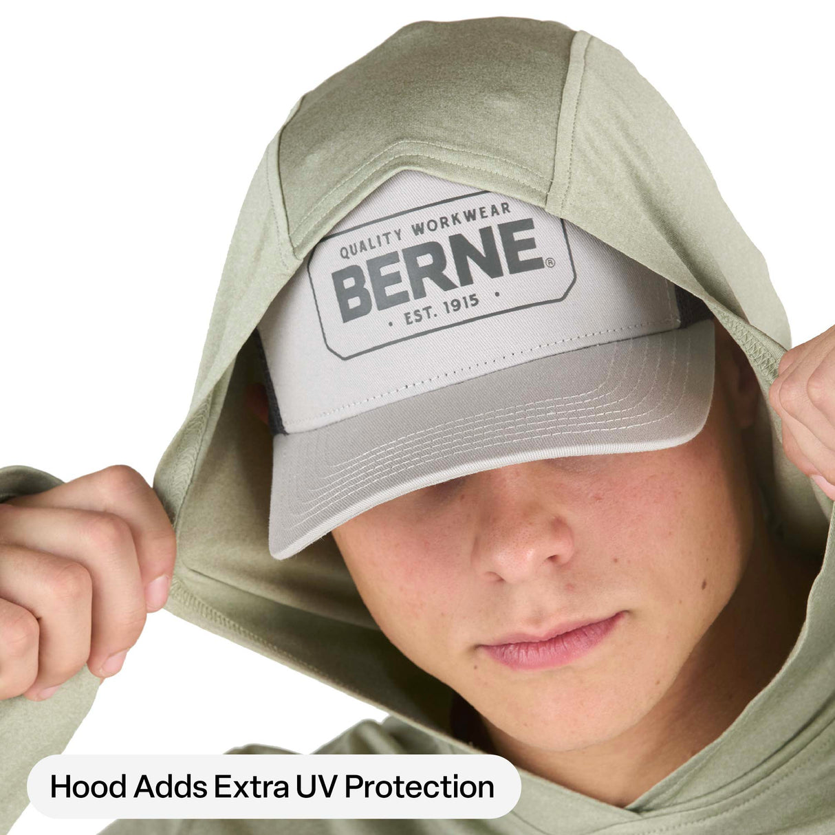 Berne Long Sleeve Hooded UPF Sun Shirt