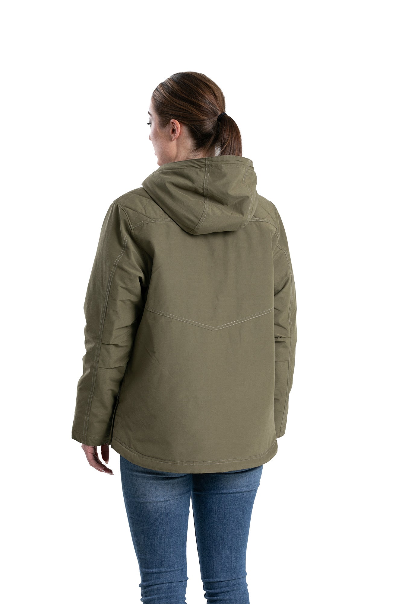 Berne Women's Softstone Micro-Duck Hooded Coat