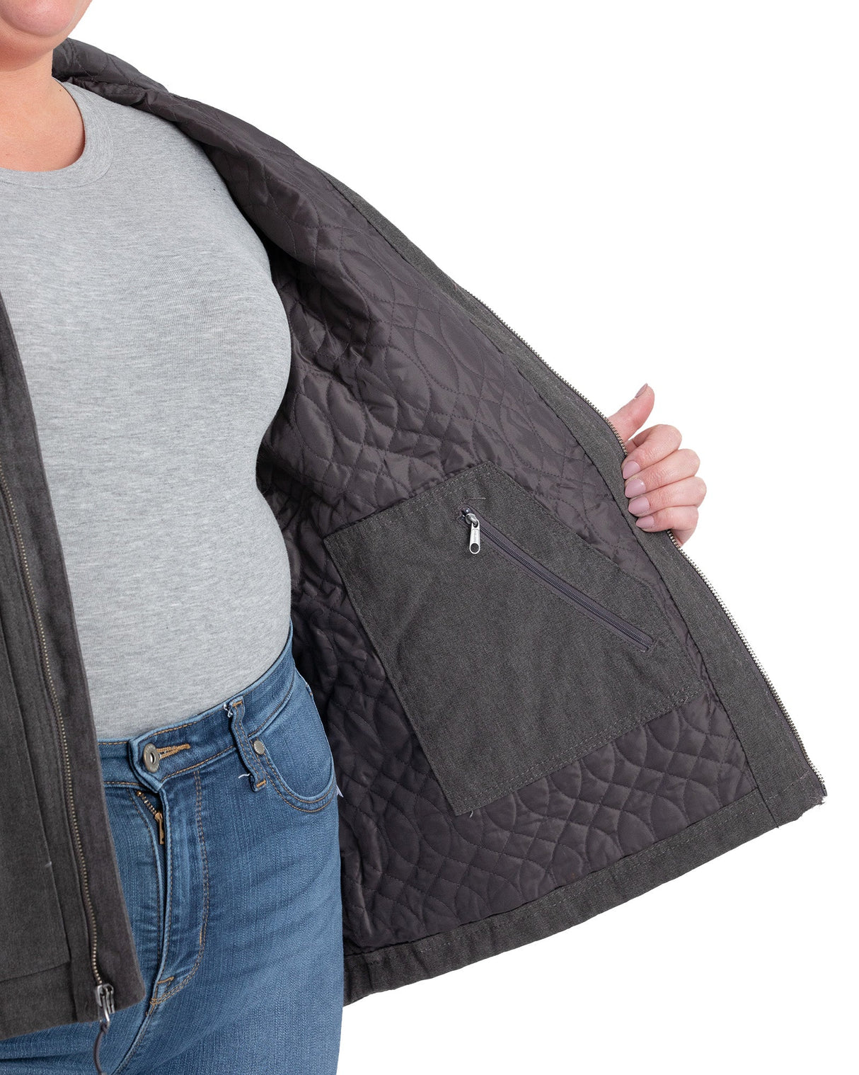 Berne Women's Heathered Duck Hooded Jacket