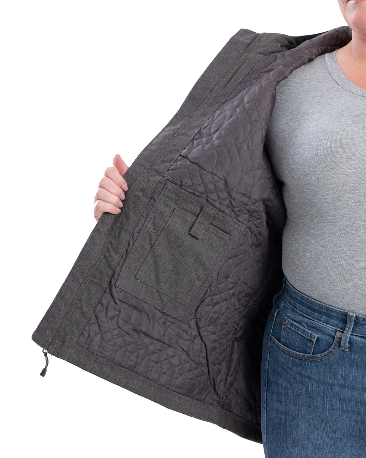 Berne Women's Heathered Duck Hooded Jacket