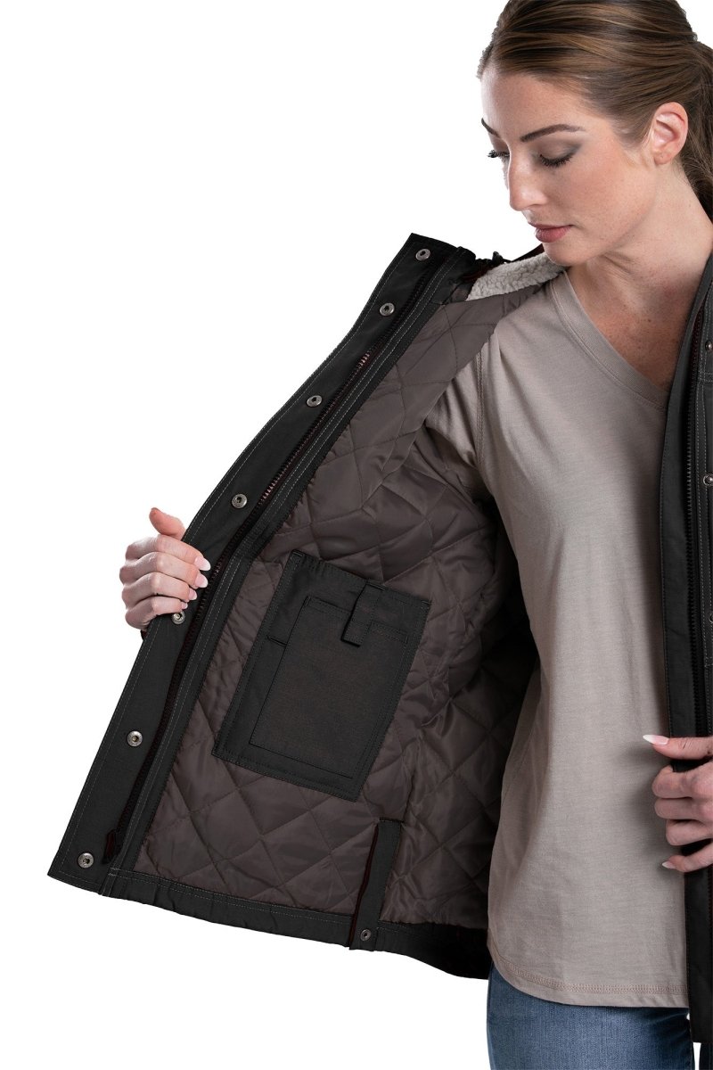 Berne Women's Softstone Micro-Duck Hooded Coat