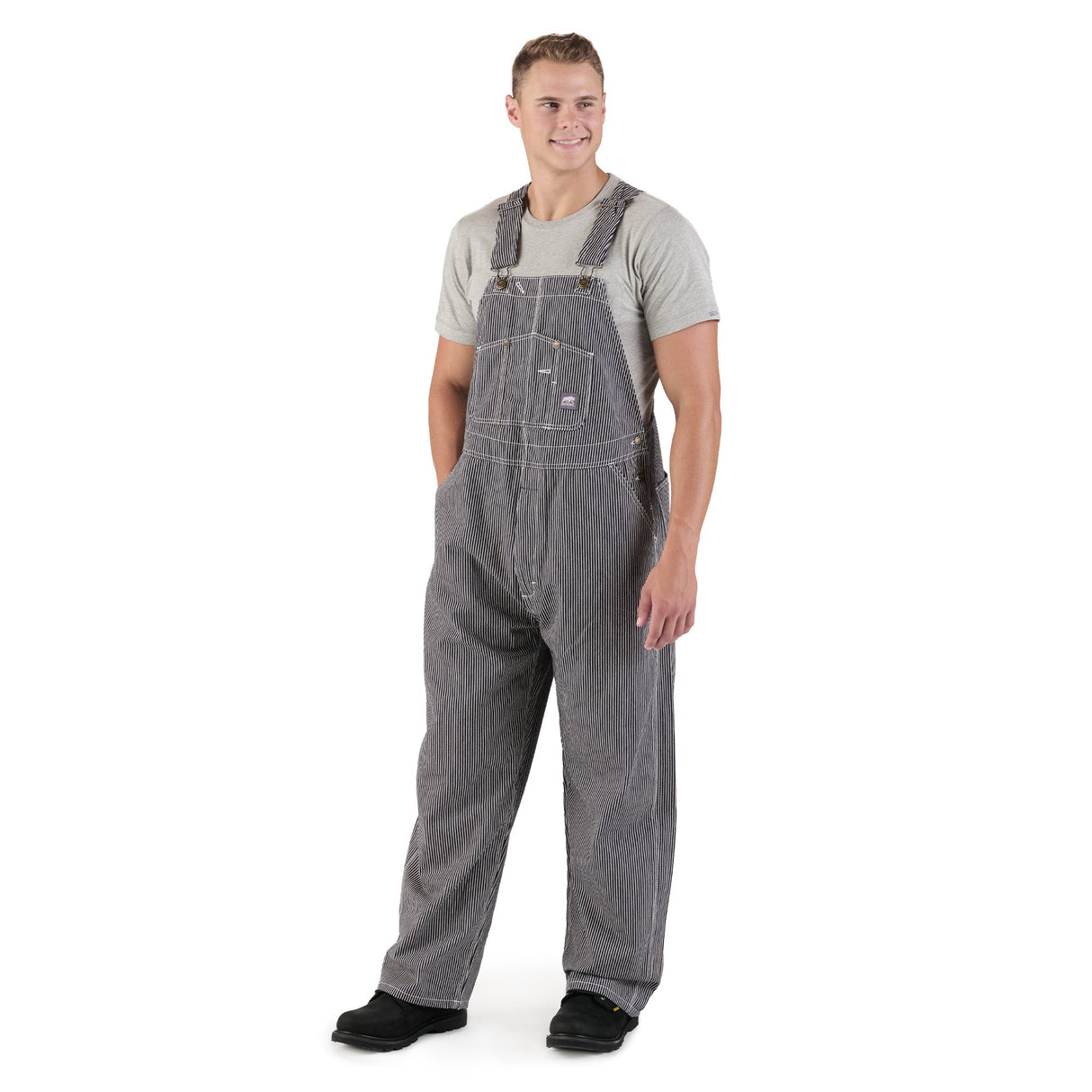 Berne Heritage Unlined Hickory Stripe Bib Overall