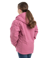 Berne Girls' Sherpa-Lined Softstone Duck Hooded Jacket