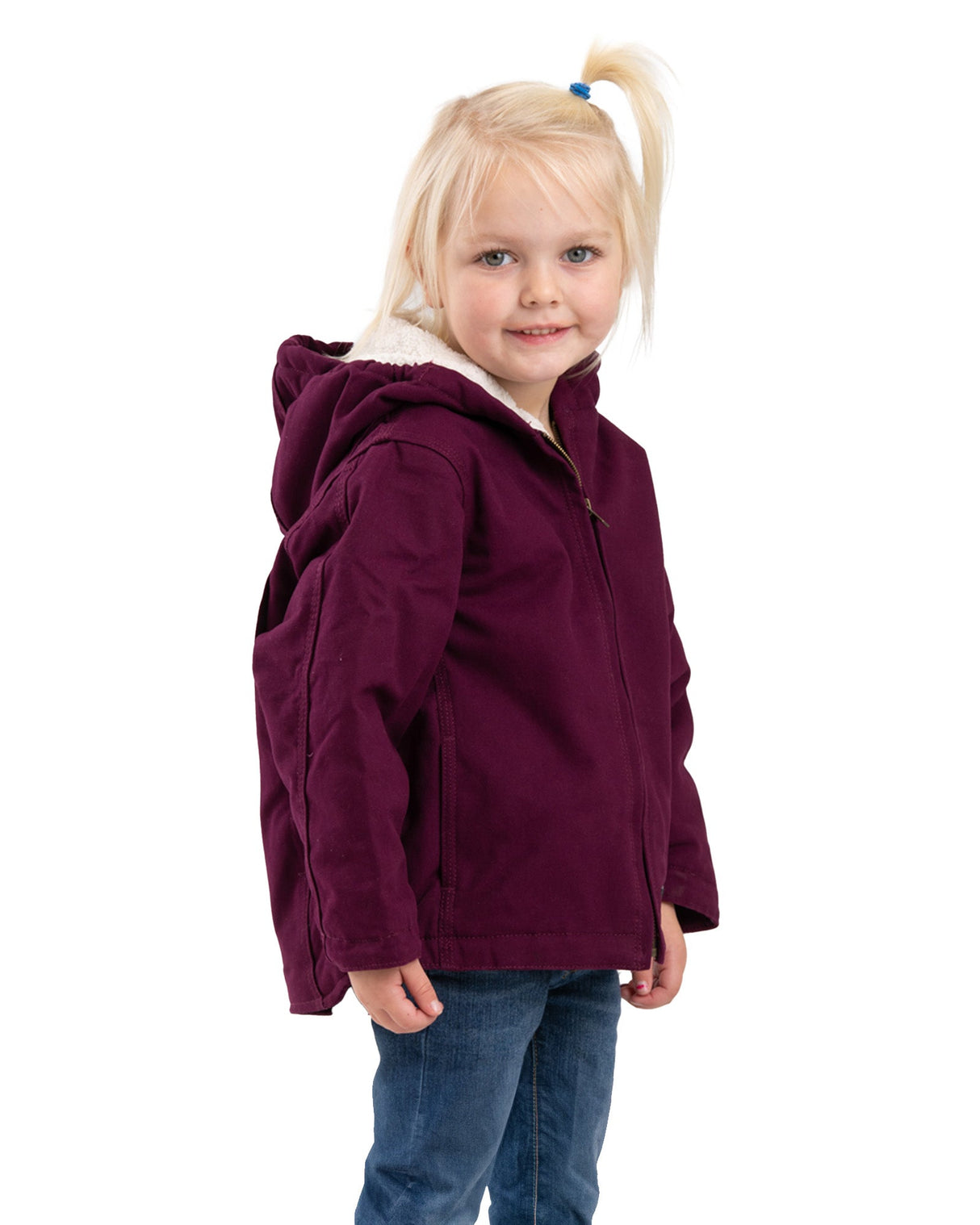 Berne Toddler Girls' Sherpa-Lined Softstone Hooded Coat