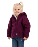 Berne Toddler Girls' Sherpa-Lined Softstone Hooded Coat