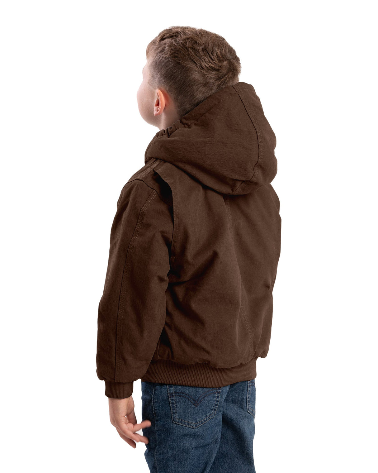 Berne Youth Softstone Duck Hooded Jacket