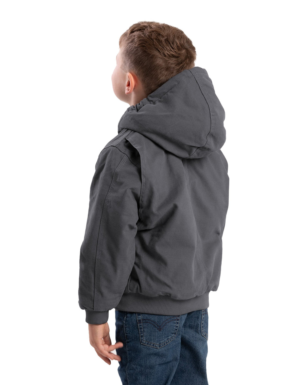 Berne Youth Softstone Duck Hooded Jacket