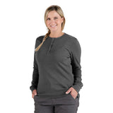 Berne Women's Heavyweight Rib-Knit Long Sleeve Henley