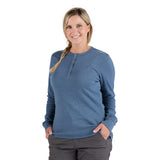 Berne Women's Heavyweight Rib-Knit Long Sleeve Henley