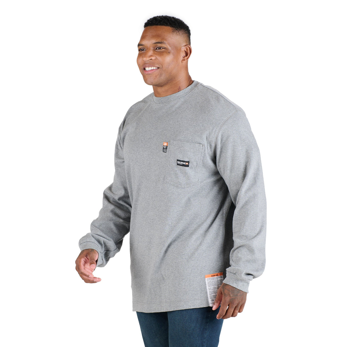 Berne Flame Resistant Crew Neck Pocket T-Shirt