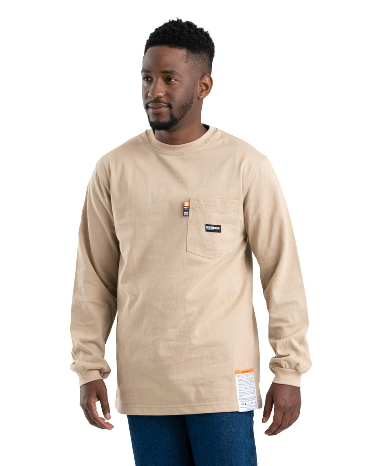 Berne Flame Resistant Crew Neck Pocket T-Shirt