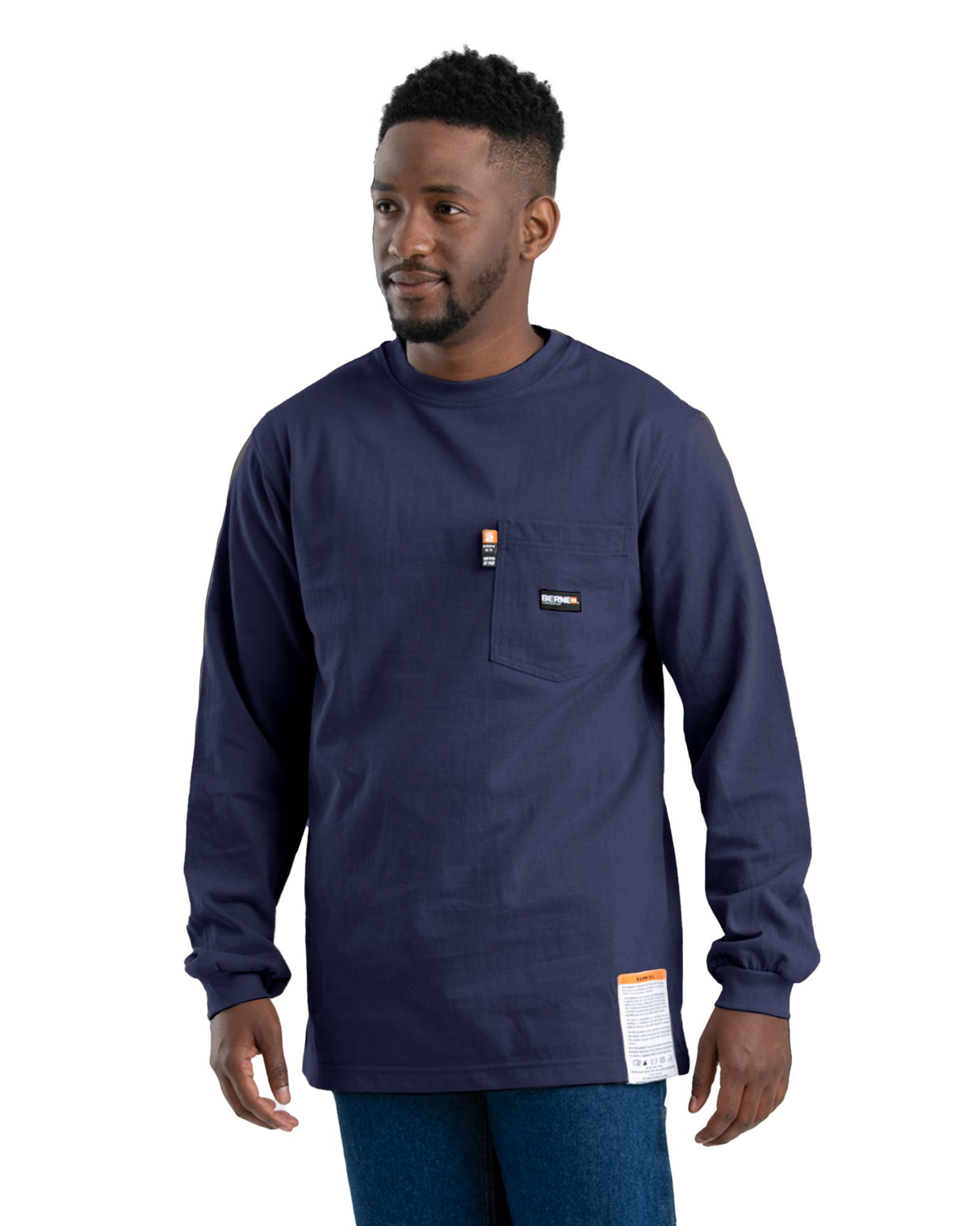 Berne Flame Resistant Crew Neck Pocket T-Shirt