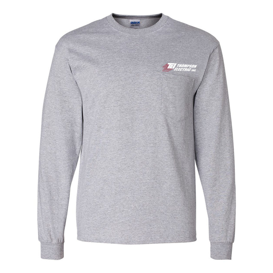 Thompson Electric-Gildan Ultra Cotton Long Sleeve Pocket T-Shirt