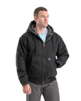 Berne Highland Flex180 Washed Duck Hooded Work Jacket