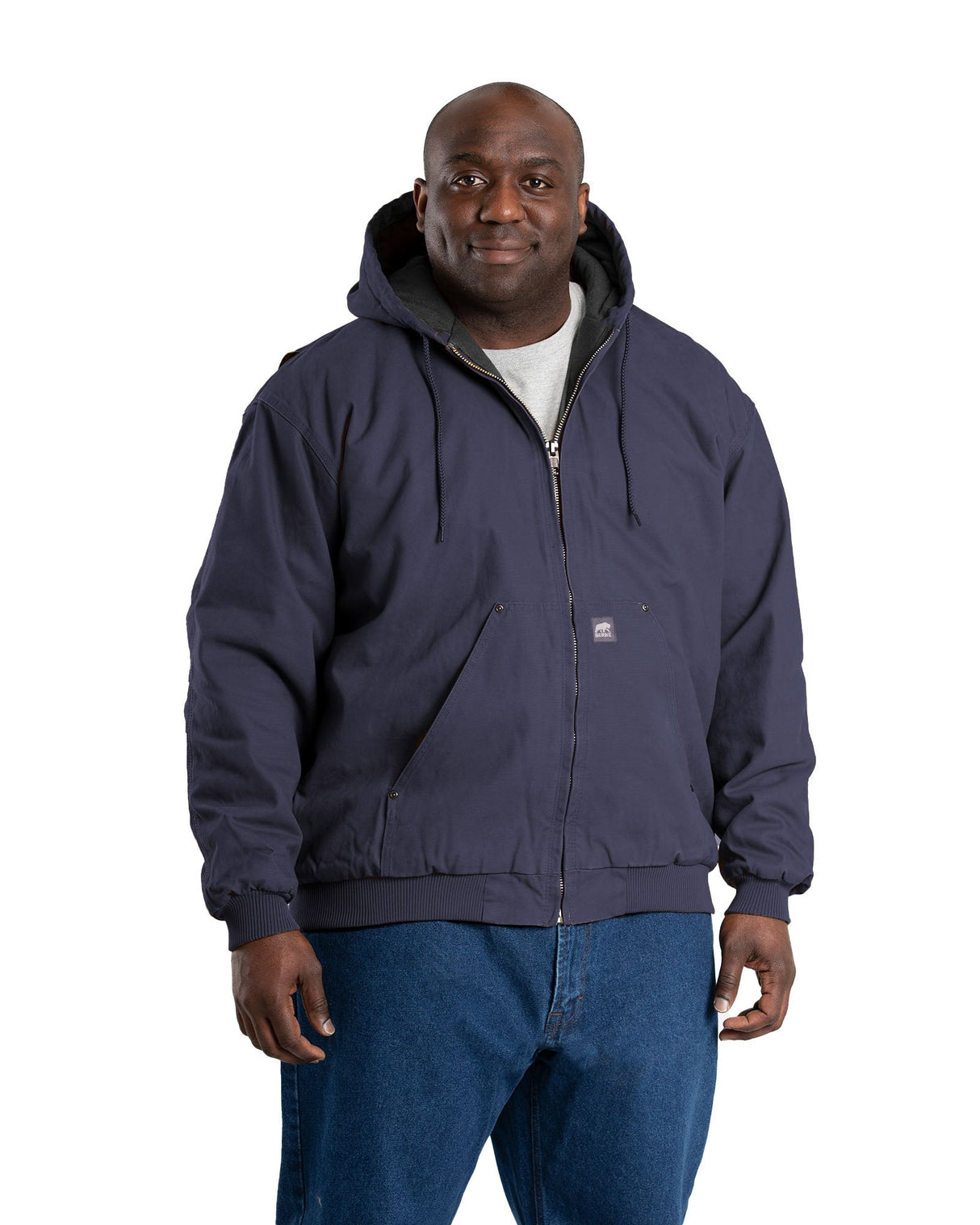 Berne Heartland Washed Duck Hooded Work Jacket