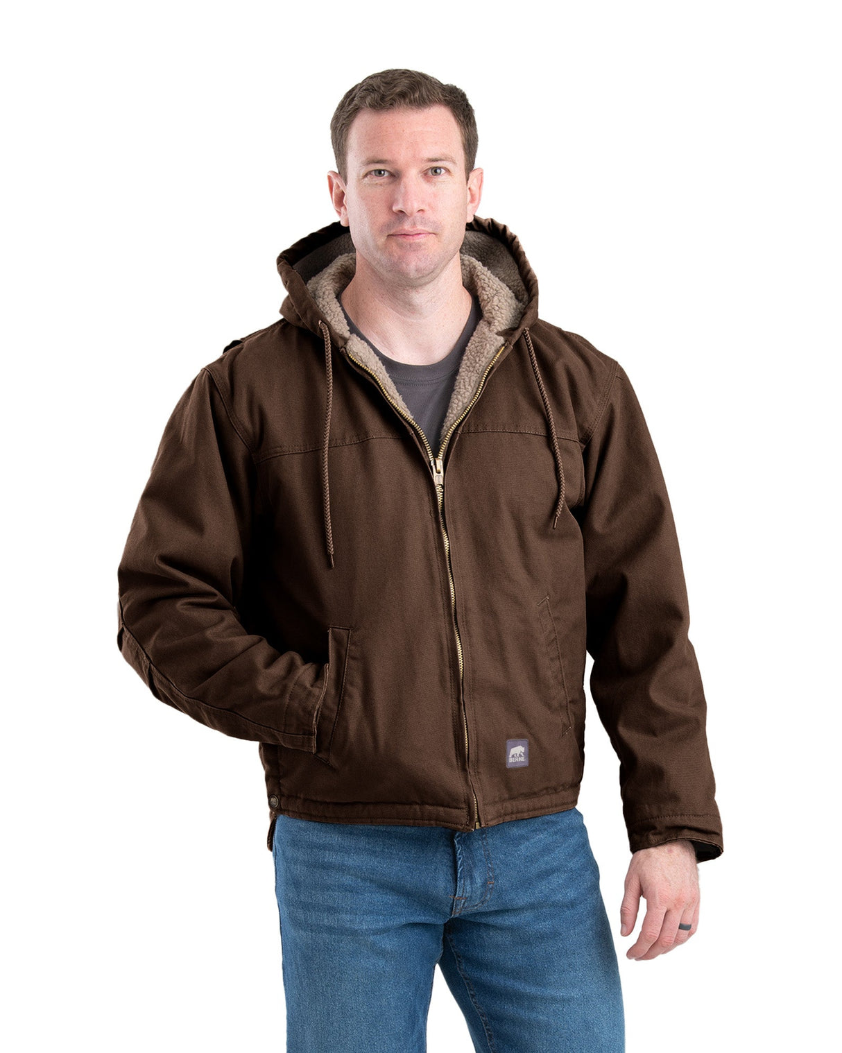 Berne Heartland Washed Duck Hooded Work Coat