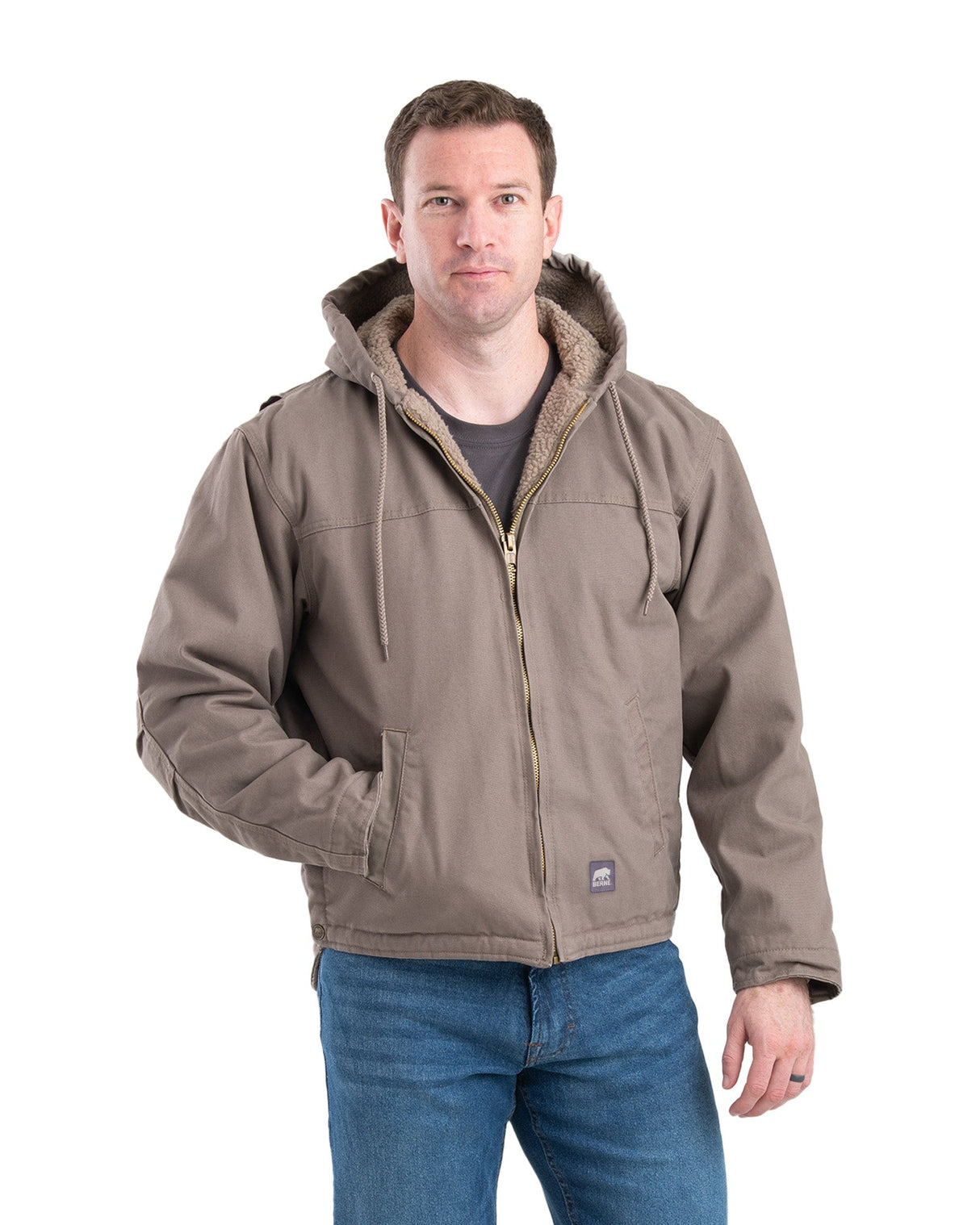 Berne Heartland Washed Duck Hooded Work Coat