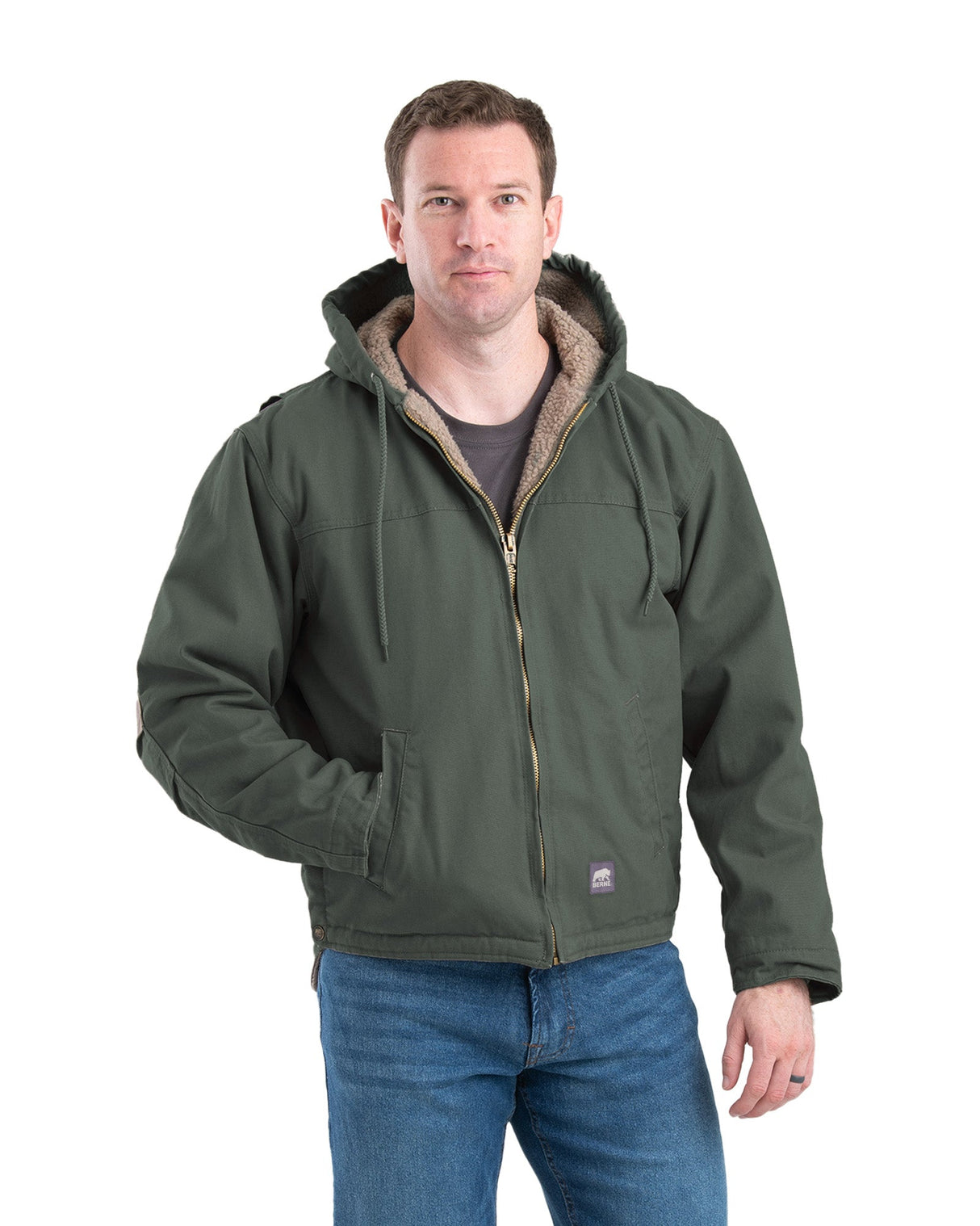 Berne Heartland Washed Duck Hooded Work Coat