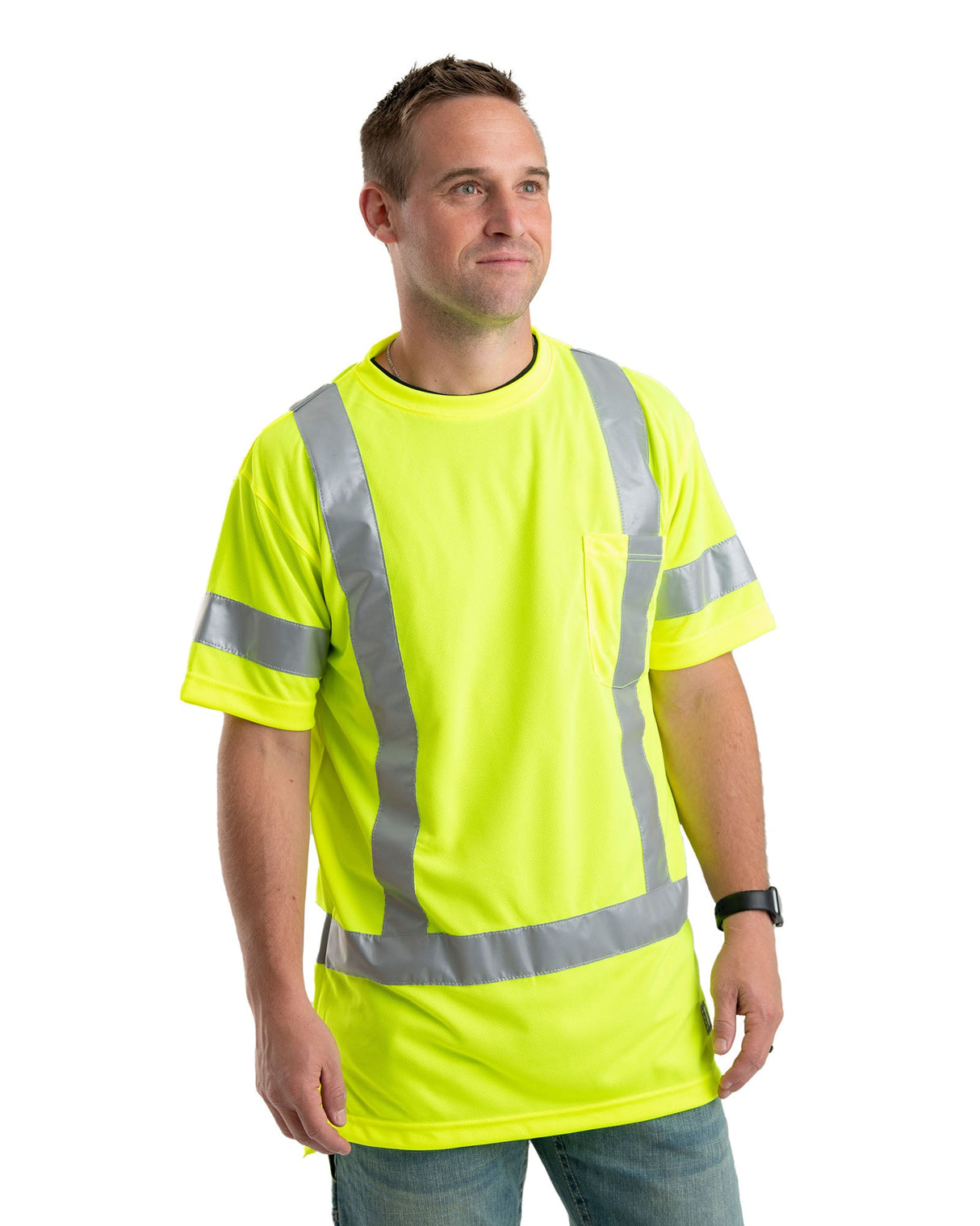 Berne Hi Vis Class 3 Performance Short Sleeve T-Shirt