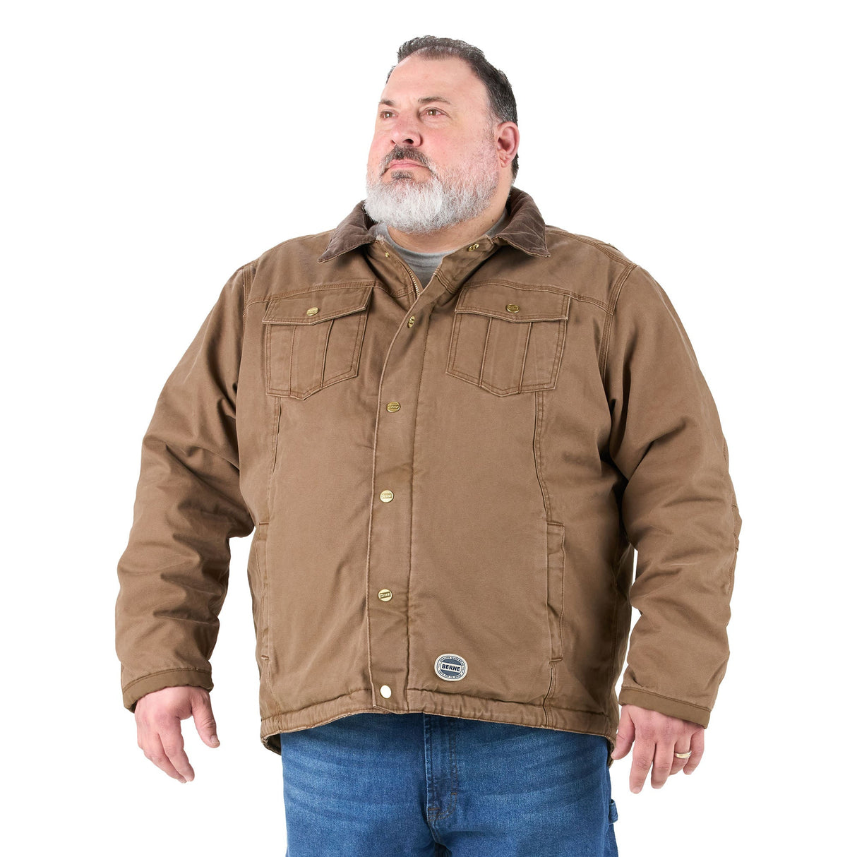 Berne Vintage Washed Sherpa-Lined Work Jacket