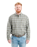 Berne Foreman Flex Long Sleeve Button Down Work Shirt