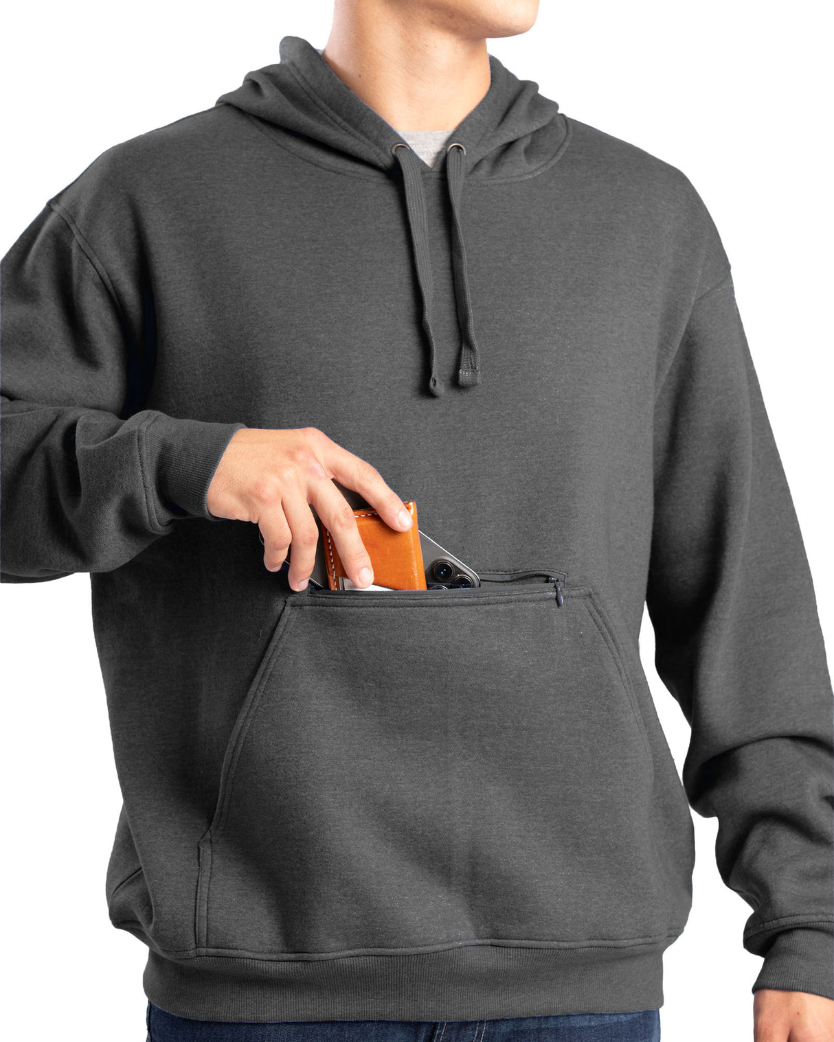 Berne Heritage Zippered Pocket Hooded Pullover Sweatshirt