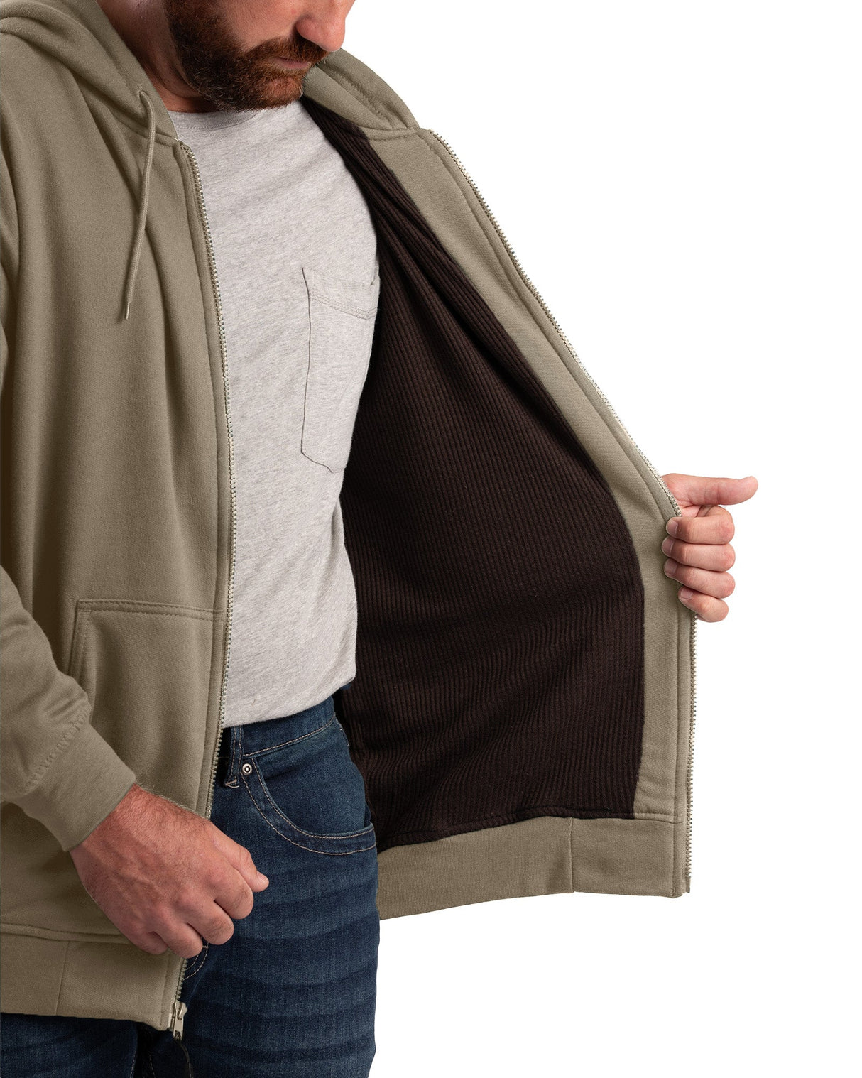 Berne Heritage Thermal-Lined Full-Zip Hooded Sweatshirt