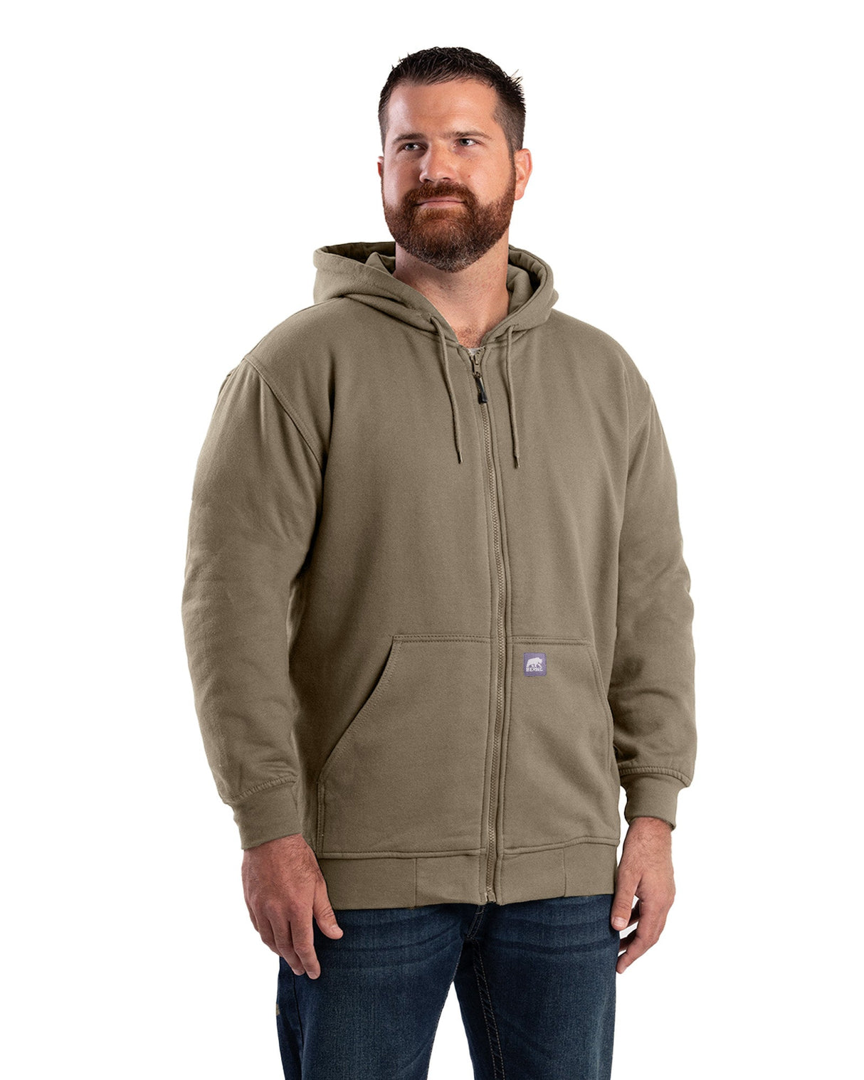 Berne Heritage Thermal-Lined Full-Zip Hooded Sweatshirt