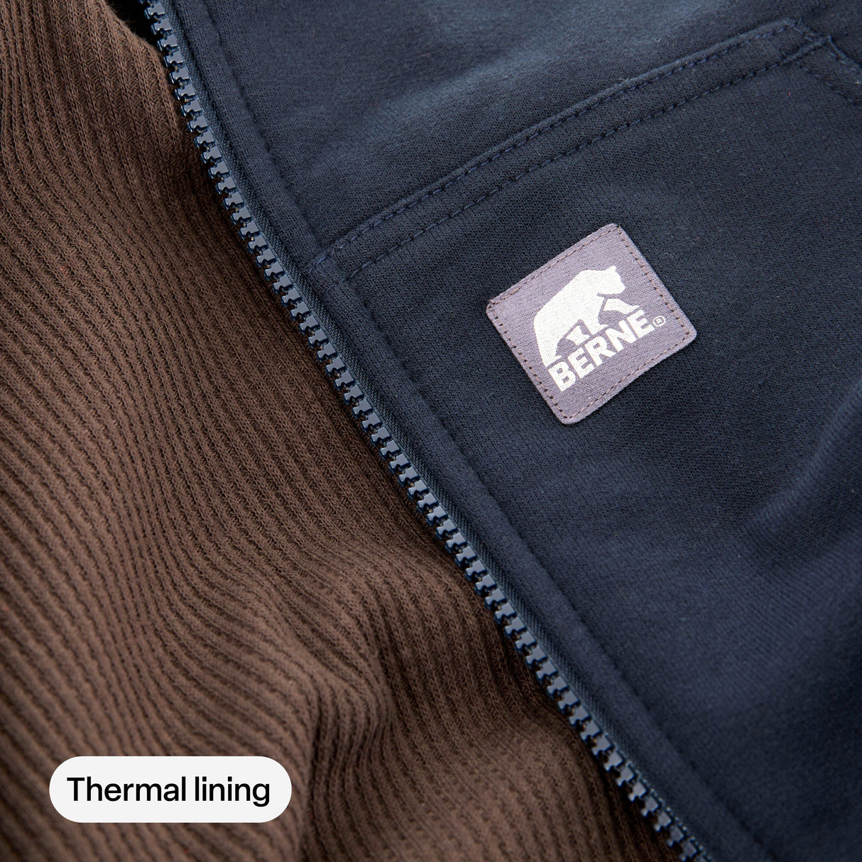Berne Heritage Thermal-Lined Full-Zip Hooded Sweatshirt