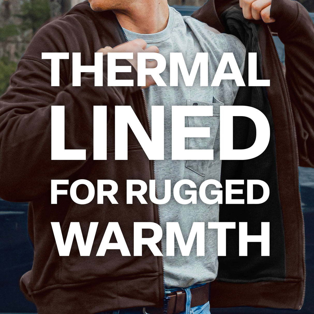 Berne Heritage Thermal-Lined Full-Zip Hooded Sweatshirt