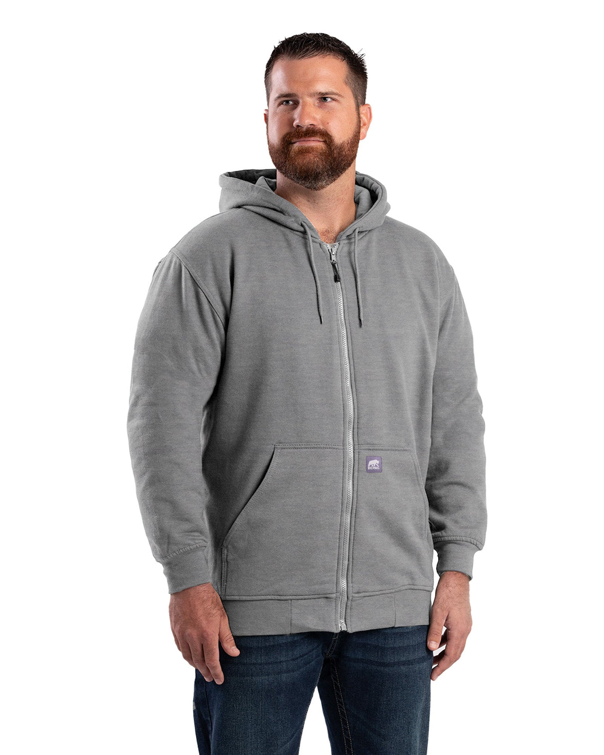 Berne Heritage Thermal-Lined Full-Zip Hooded Sweatshirt