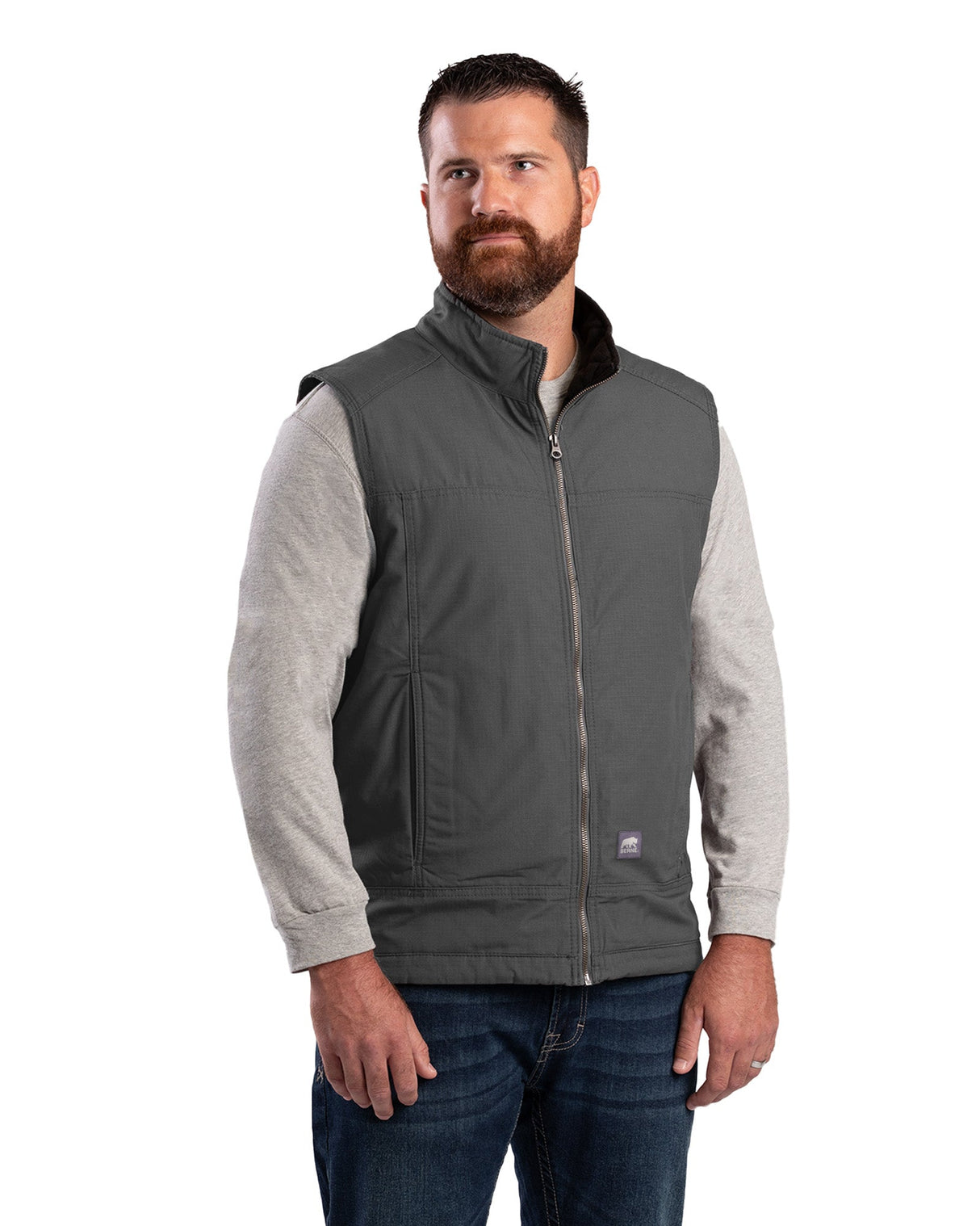 Berne Heartland Fleece-Lined Ripstop Vest