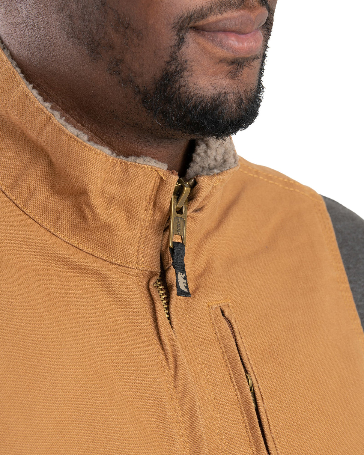 Berne Heartland Sherpa-Lined Washed Duck Vest