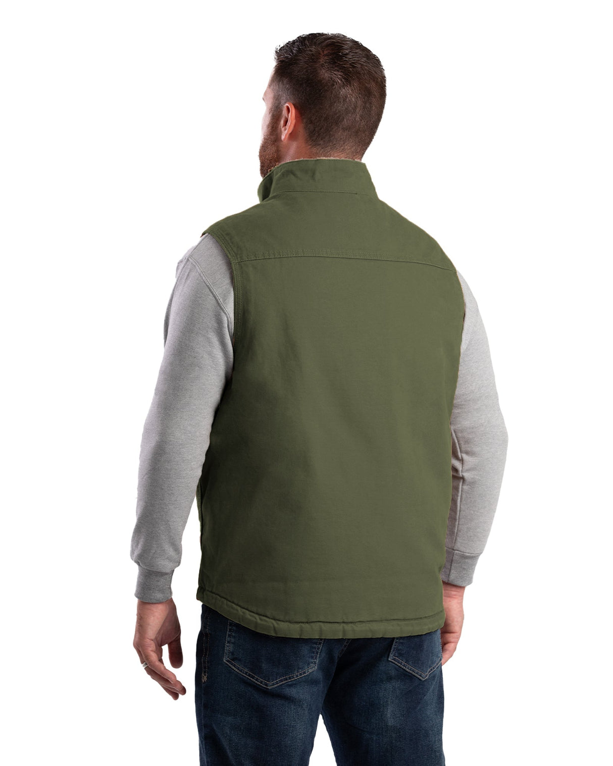 Berne Heartland Sherpa-Lined Washed Duck Vest