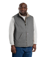 Berne Heartland Sherpa-Lined Washed Duck Vest