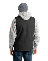 Berne Heartland Sherpa-Lined Washed Duck V-Neck Vest