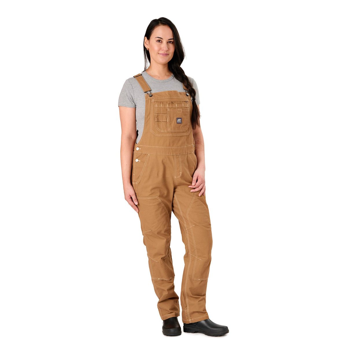 Berne Women's Flex Softstone Duck Unlined Bib Overall