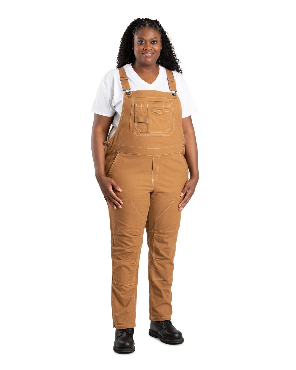 Berne Women's Flex Softstone Duck Unlined Bib Overall