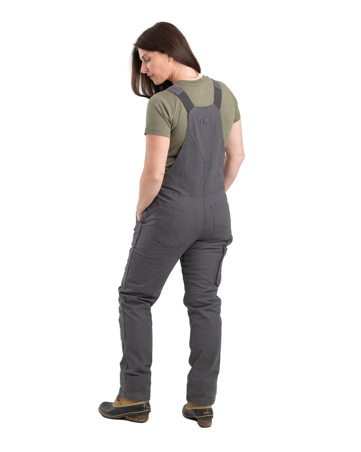 Berne Women's Flex Softstone Duck Unlined Bib Overall