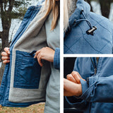 Berne Women's Sherpa-Lined Twill Hooded Jacket