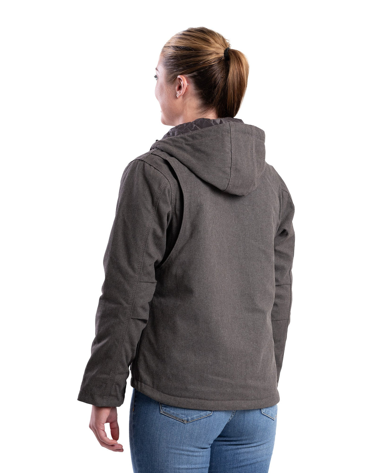 Berne Women's Heathered Duck Hooded Jacket