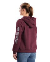 Berne Women's Signature Sleeve Hooded Pullover Sweatshirt