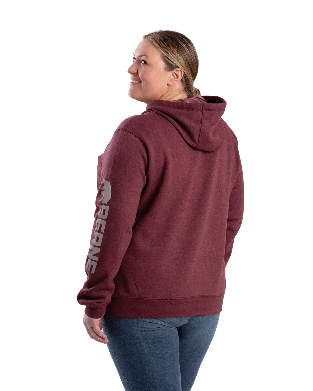 Berne Women's Signature Sleeve Hooded Pullover Sweatshirt