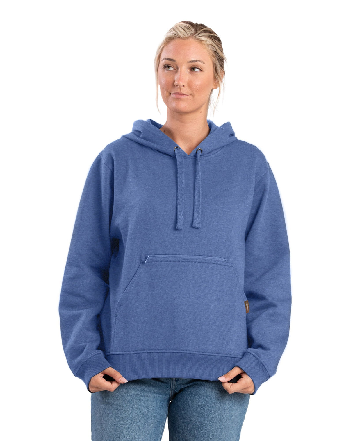 Berne Women's Heritage Zippered Pocket Hooded Pullover Sweatshirt