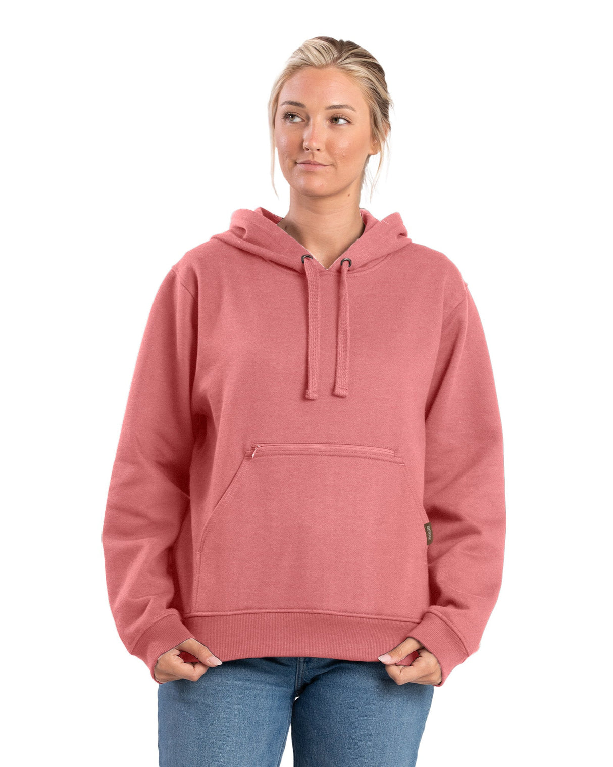 Berne Women's Heritage Zippered Pocket Hooded Pullover Sweatshirt