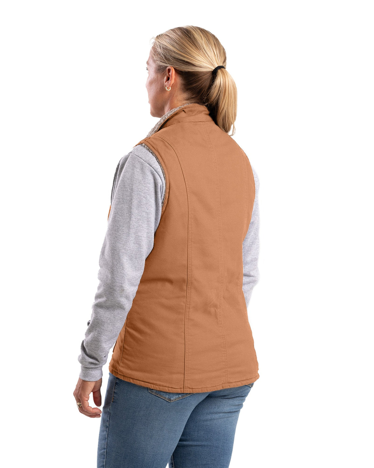 Berne Women's Sherpa-Lined Softstone Duck Vest